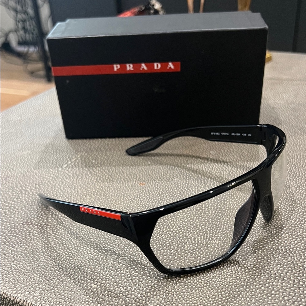Prada Black and Red Designer Eyewear